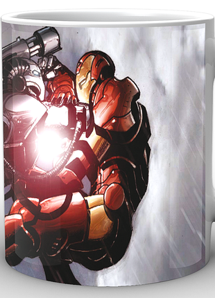 Кружка geekland біла залізна людина iron man битва im.02.054.666