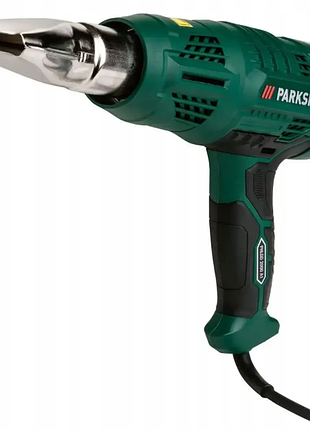 Фен строительный с дисплеем 5 режимов работы и 4 насадками parkside phlgd 2000 c4