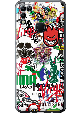 Чохол на infinix hot 11 play many different logos "4022u-2756-851"