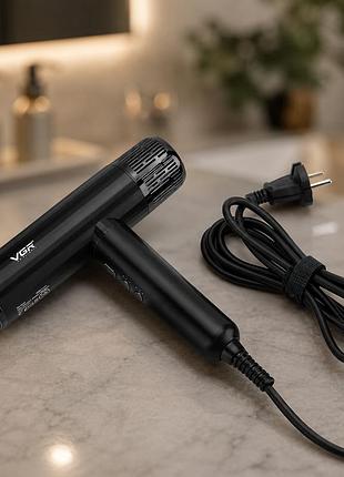 Фен vgr v 427 black / профессиональный фен vgr professional high-speed hair dryer black