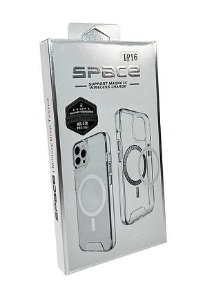 Чохол для смартфона space magnetic for apple iphone 16 transparent 6