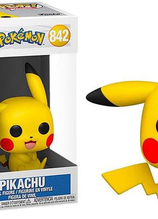 Фигурка funko pop фанко поп покемон пикачу сидит pokemon pikachu 10 см p gp 842