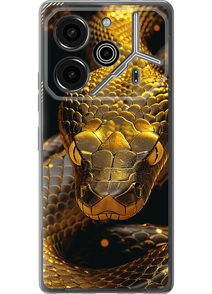 Чохол на tecno pova 6 pro golden snake "6072u-3689-851"