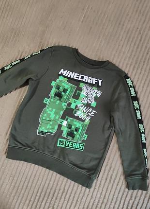 Кофта свитшот maincraft на 8-9роков