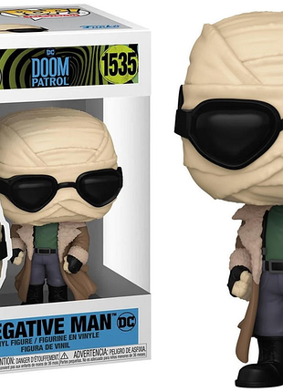 Фигурка funko pop роковой патруль мистер негатив dc doom patrol negative man 10 см fp dp nm 1535