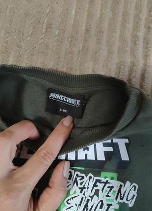 Кофта світшот maincraft на 8-9років 4