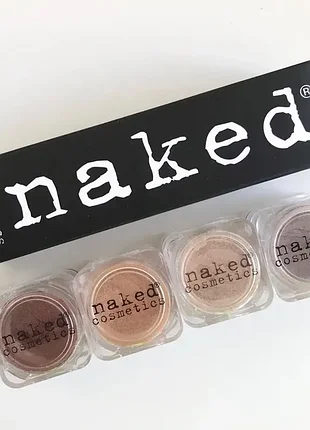 Набор тени-пигмент для век naked cosmetics, 4 оттенка