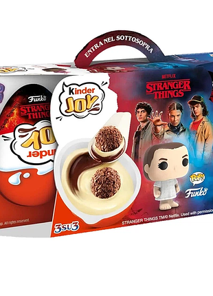 Шоколадне яйце kinder joy funko netflix stranger things 3 шт. 60 г