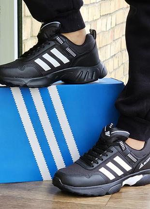 Чёрные мужские кроссовки adidas waterproof адидас (размеры: 41,42) видеообзор