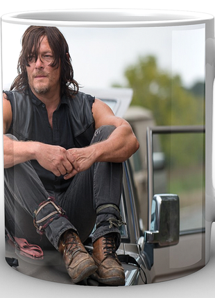 Кружка geekland белая ходячие мертвецы the walking dead дерил wd.02.011