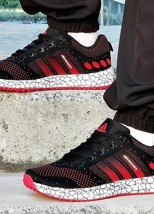Кроссовки adidas climacool чёрные мужские адидас красные (размеры: 41,42,43,44,45)