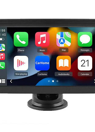 Монітор для автомобіля 7" з carplay cj-ptc 208 / монітор для камери заднього огляду / автомобільний монітор