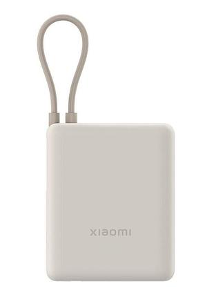 Внешний аккумулятор xiaomi 33w power bank 10000mah (integrated cable) tan gl