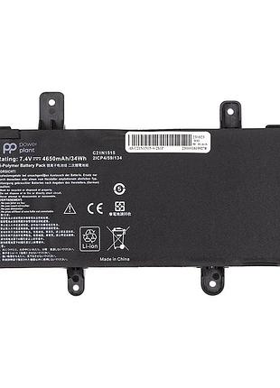 Аккумулятор powerplant для ноутбуков asus x756uw (c21n1515) 7.4v 4650mah