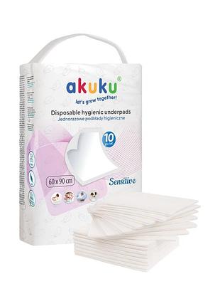 Одноразовые пеленки sensitive akuku a0501