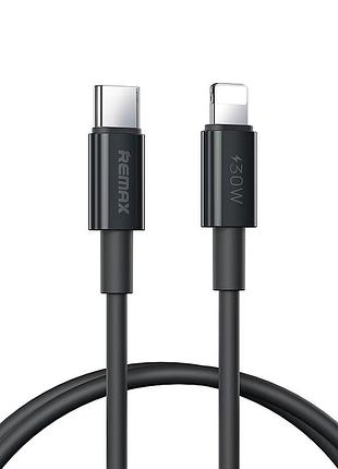 Кабель remax dofon series 30w pd fast charging data cable 1m rc-c026 (c-l) black