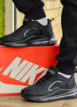 Кроссовки nike 720 чёрные с амортизацией женские найк (размеры: 40,41,42,43)
