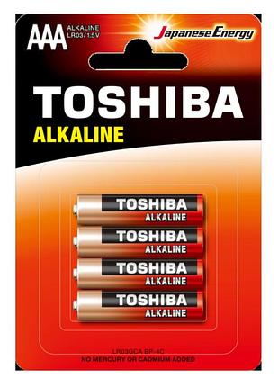 Батарейка toshiba lr3 red alkaline (4шт)