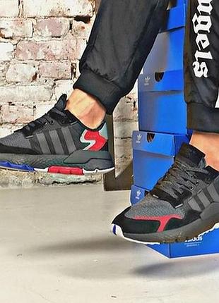 Кроссовки мужские adidas jogger чёрные адидас беговые (размеры: 41,42,43,44,45) видео обзор