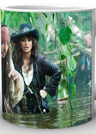 Кружка geekland белая pirates of the caribbean пираты карибского моря на странных берегах pc.02.010