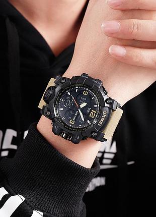 Skmei 1155 black-khaki 4
