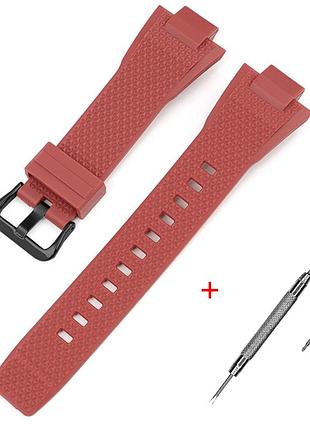 Ремінець для casio g-shock gst-b400 red bk