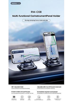 Парковочная карта с автодержателем remax multi-functional car instrument panel holder rm-c08 black 3