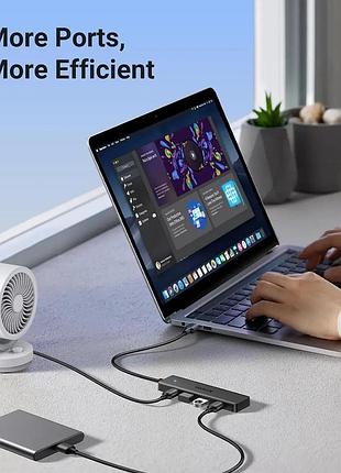 Usb-хаб ugreen 4-port usb 3.0 hub 0.15m 7