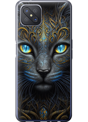 Чохол на oppo reno 4 z кішка "5548u-2278-851"