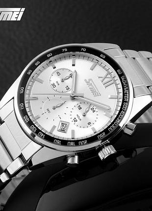 Skmei 9096si silver 4