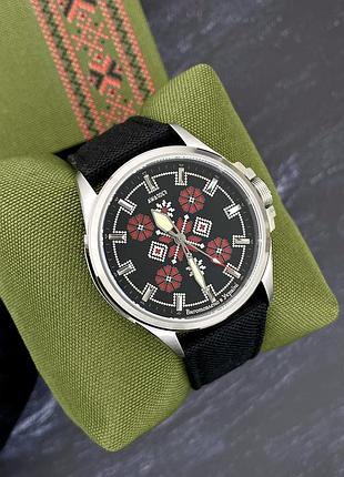 Awarder embroidery silver-red black battery 10atm 4