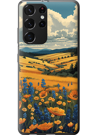 Чехол на samsung galaxy s21 ultra (5g) украинское поле "6082u-2116-851"