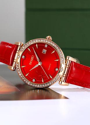 Skmei 2169rgrd rose gold-red 4