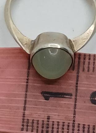 Кольцо серебро хризопраз серебро 5