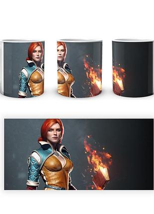 Кружка geekland the witcher ведьмак трисс горящая книга tw.02.366
