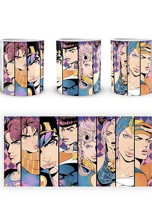 Кружка geekland невероятные приключения джоджо jojo's bizarre adventure главные герои портреты jj 02.408