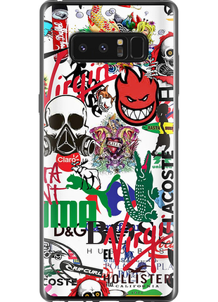 Чохол на samsung galaxy note 8 many different logos "4022u-1020-851"