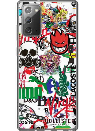 Чохол на samsung galaxy note 20 many different logos "4022u-2036-851"