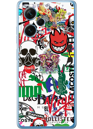 Чохол на xiaomi redmi note 12 pro+ 5g many different logos "4022u-3612-851"