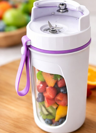 Портативний фітнес-блендер portable juicer hp-890 (500 мл) фіолетовий