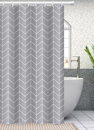 Шторка для ванной комнаты bathlux 180 x 180 см с водоотталкивающим покрытием, серая