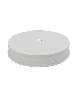 Поворотный стол puluz eda1759202b для предметной съемки с подсветкой, 30 см, белый