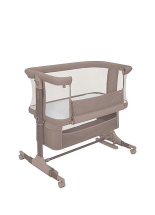 Кроватка приставная lionelo jodie beige taupe