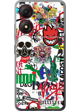 Чохол на zte blade a34 many different logos "4022u-3989-851"