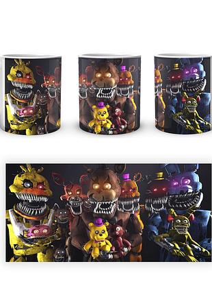 Кухоль five nights at freddys п'ять ночей з фредді nightmare animatronics fn.02.396