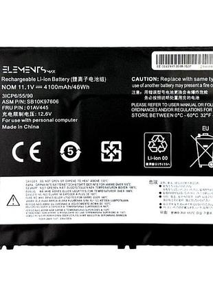 Батарея elements max для lenovo thinkpad e480 e485 e580 e590 11.1v 4100mah (01av445-3s1p-4100)