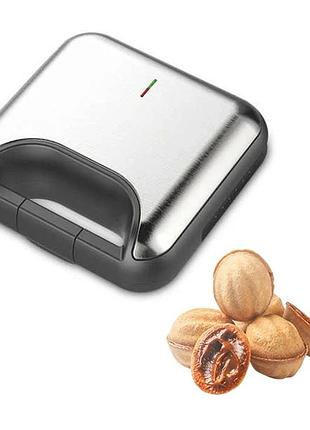 Мультимейкер 4в1 1000w crownberg св-1088 вафельниця, бутербродниця, електрогриль, сендвічниця