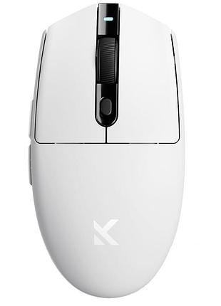 Мышь беспроводная игровая mchose g3 paw3311, 12000 dpi 2,4g+bluetooth+wired white