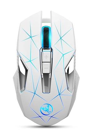 Миша бездротова з акумулятором і підсвіткою hxsj t300 2,4ghz white