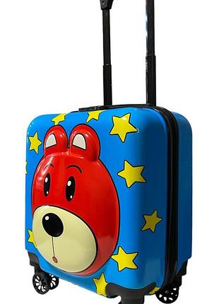 Дитяча валіза d01 blue bear розмір міні xs